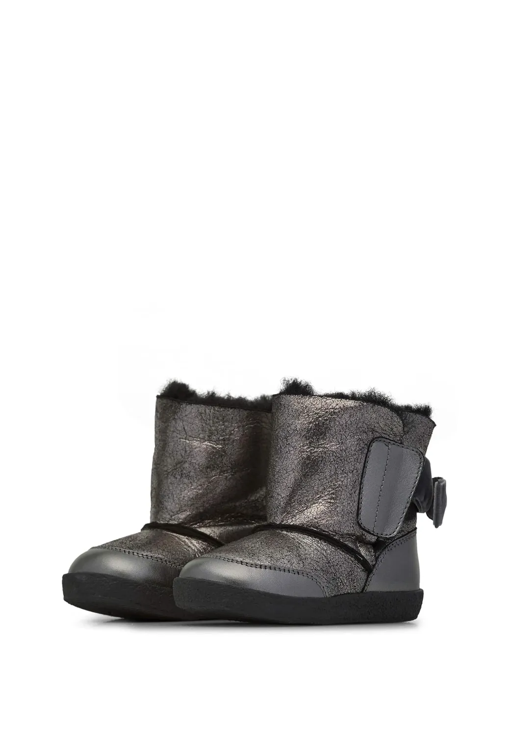 Falcotto Lisse bottine fille daim pailleté hiver