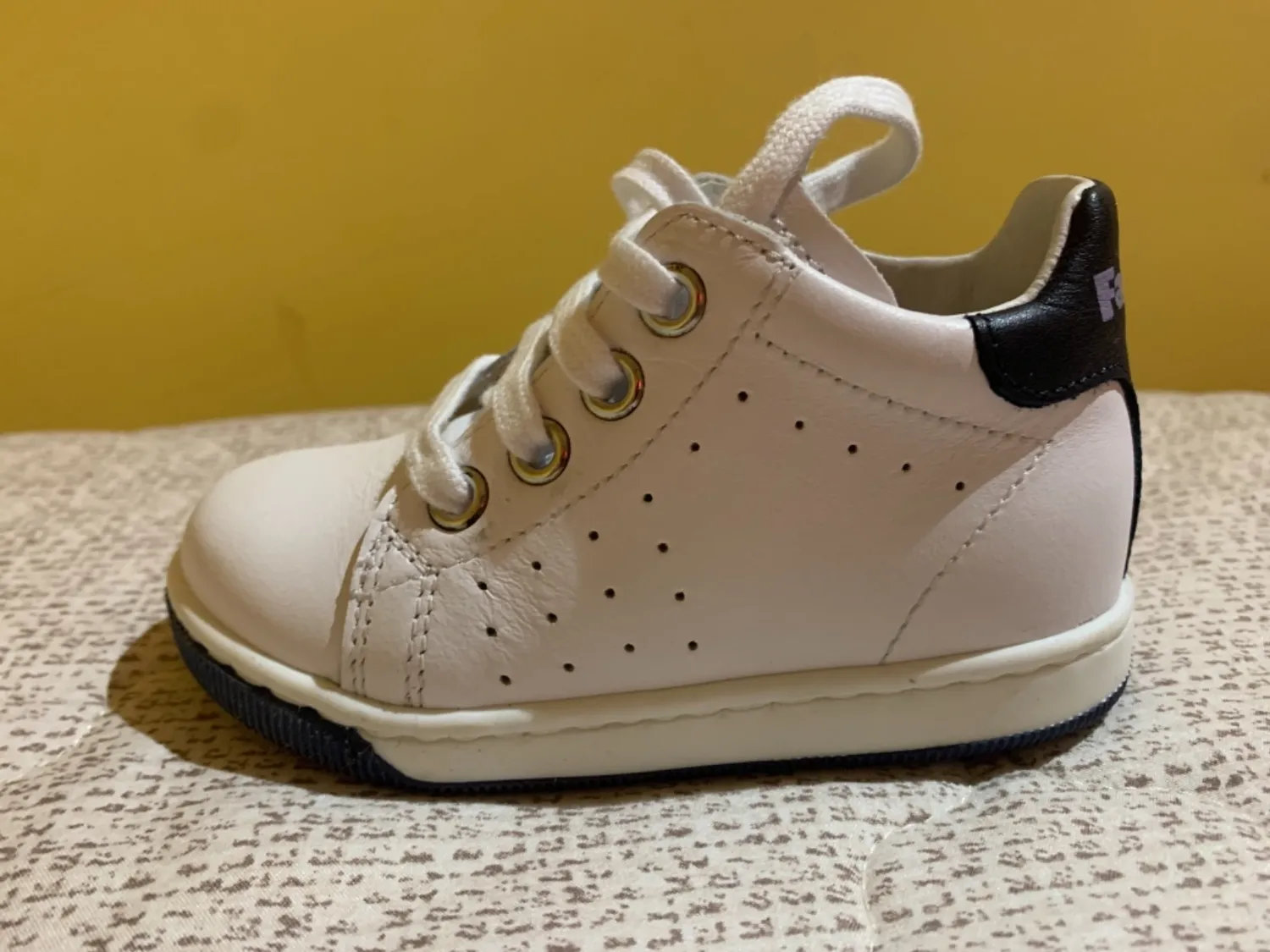 Falcotto Sneakers basket nappa bicolore à lacets