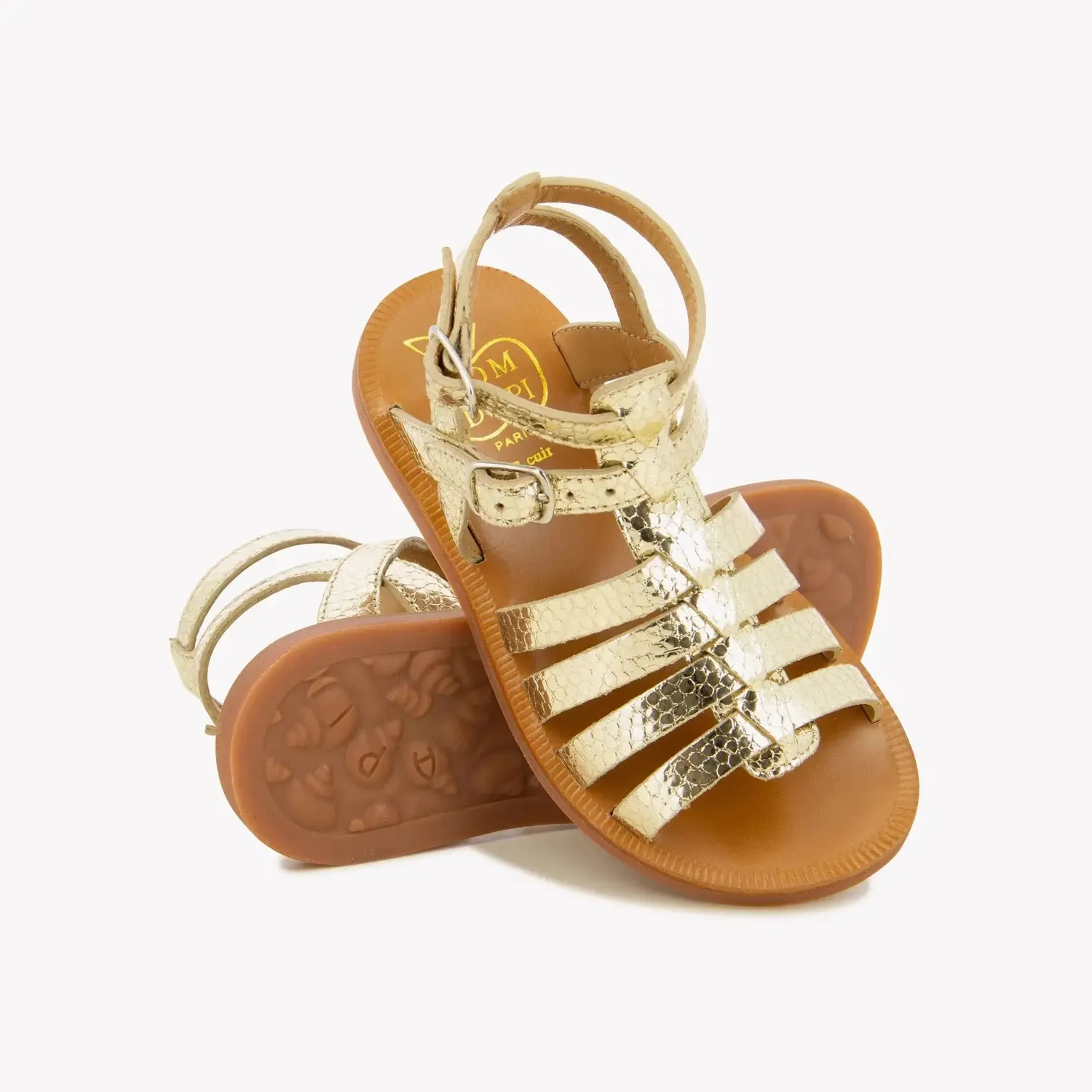 10is Plagette Gladiator sandales enfant cuir