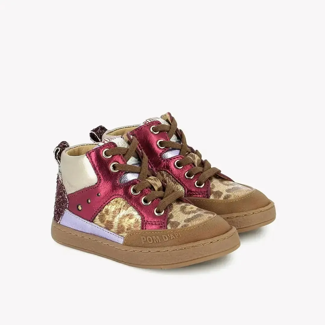 10is Mousse Bump baskets cuir velcro
