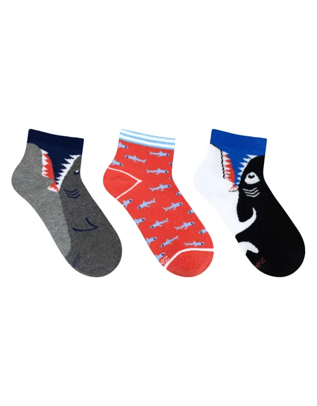 Robeez Sharpest Bite chaussettes enfant lot 3 requin