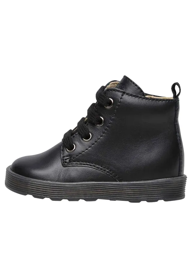 Falcotto bottine lacet cuir veau enfant zippée