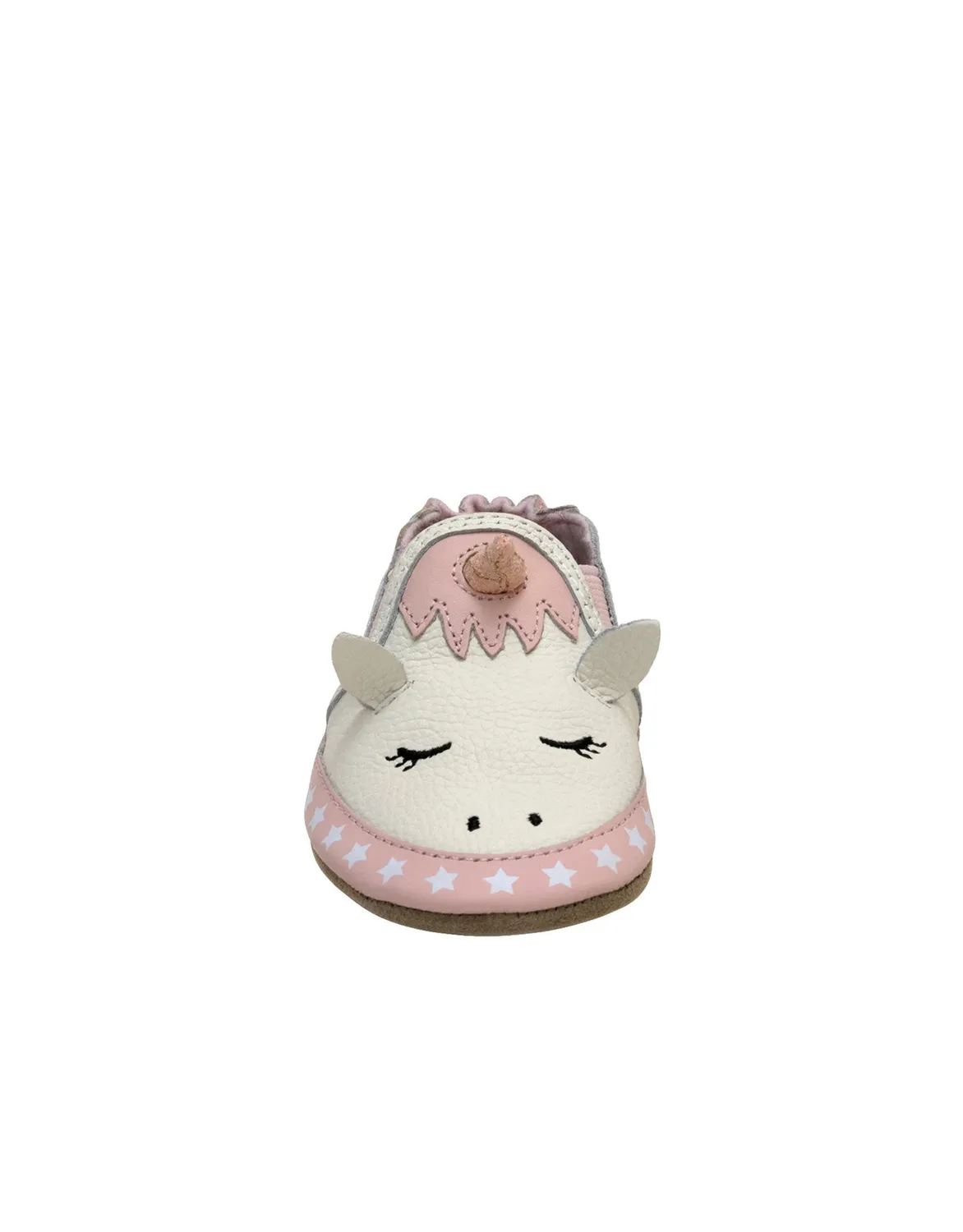 Robeez Soft Soles Evie chaussons bébé blanc licorne cuir