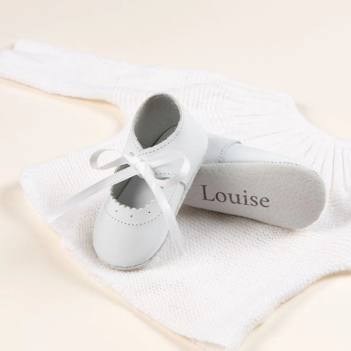 Le Petit Fils du Cordonnier Clémence chausson bébé ballerine cuir