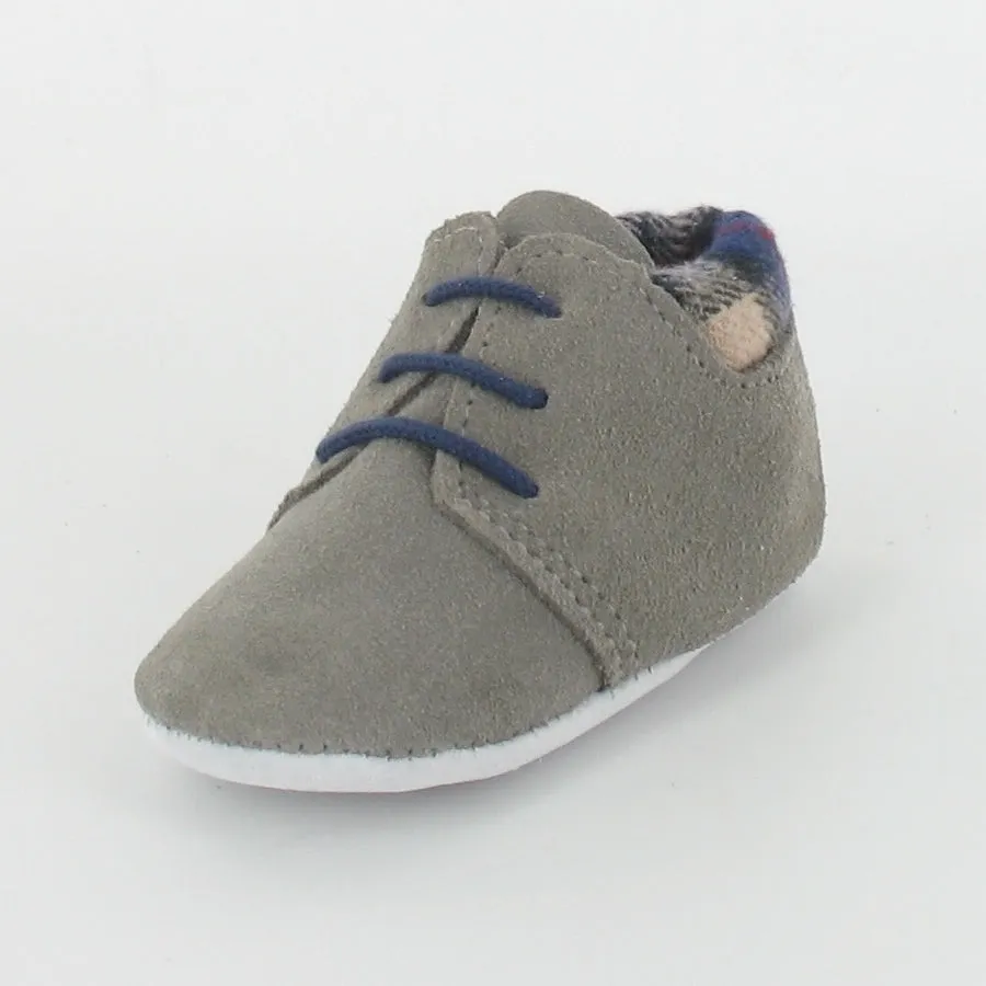 Le Petit Fils du Cordonnier Dioula chausson bébé col tartan