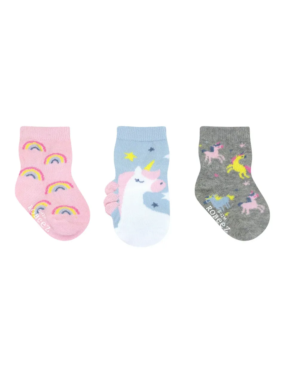 Robeez Believe In Magic chaussettes bébé 3 paires pastel