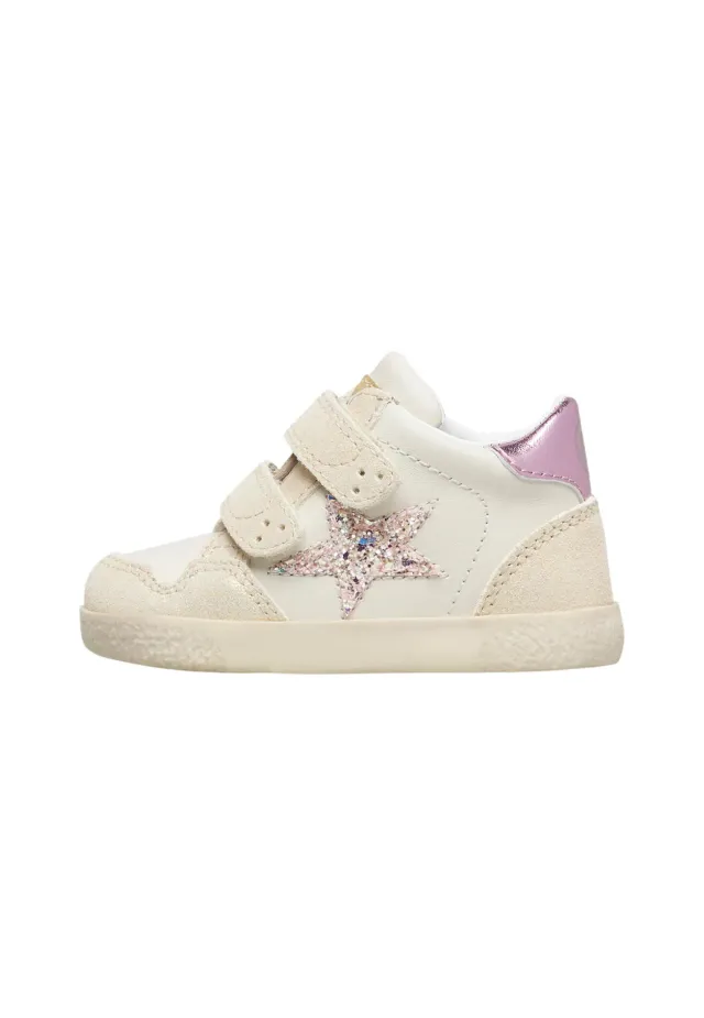 Falcotto Baskets cuir daim étoile double scratch
