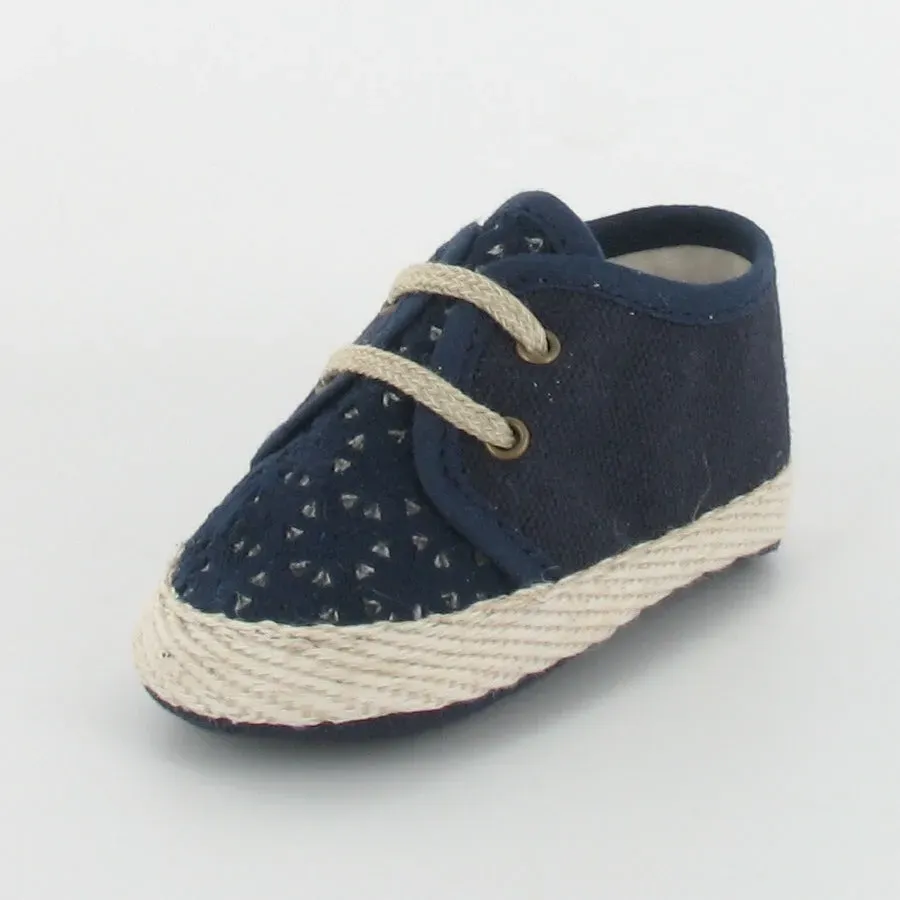 Le Petit Fils du Cordonnier Dao Bleu Marine chausson bébé tennis