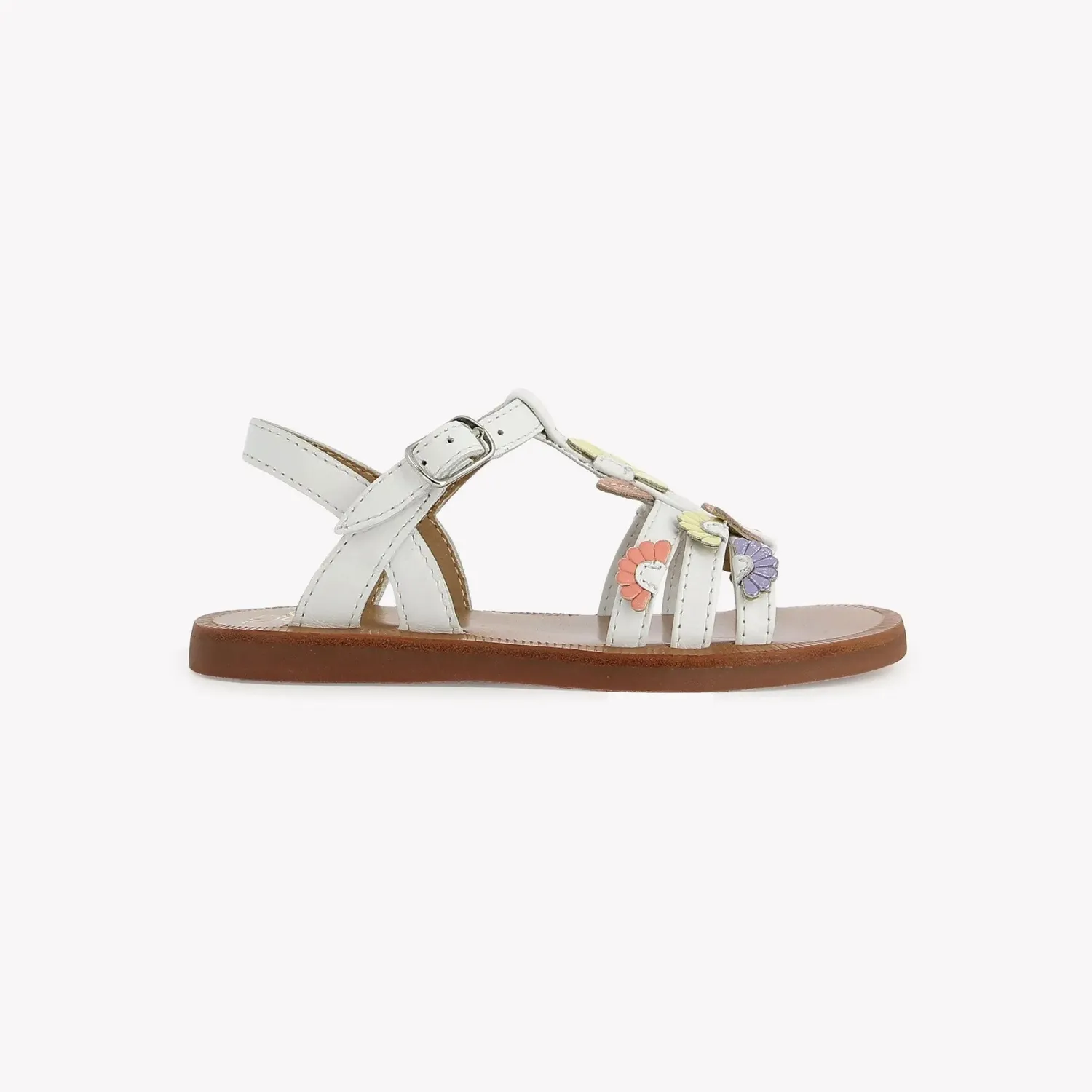 10is Plagette Multi Daisy Sandale été cuir