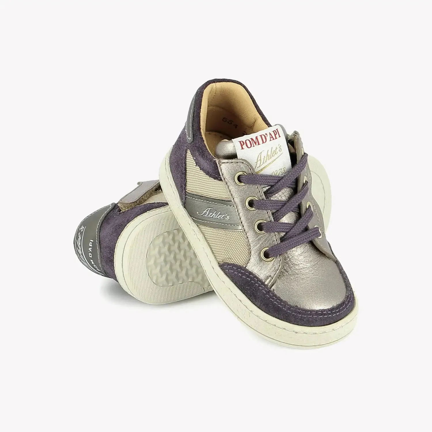 10is Mousse Racing baskets cuir fille