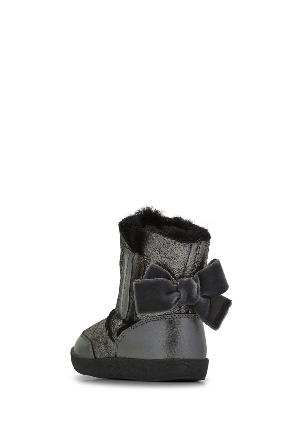Falcotto Lisse bottine fille daim pailleté hiver