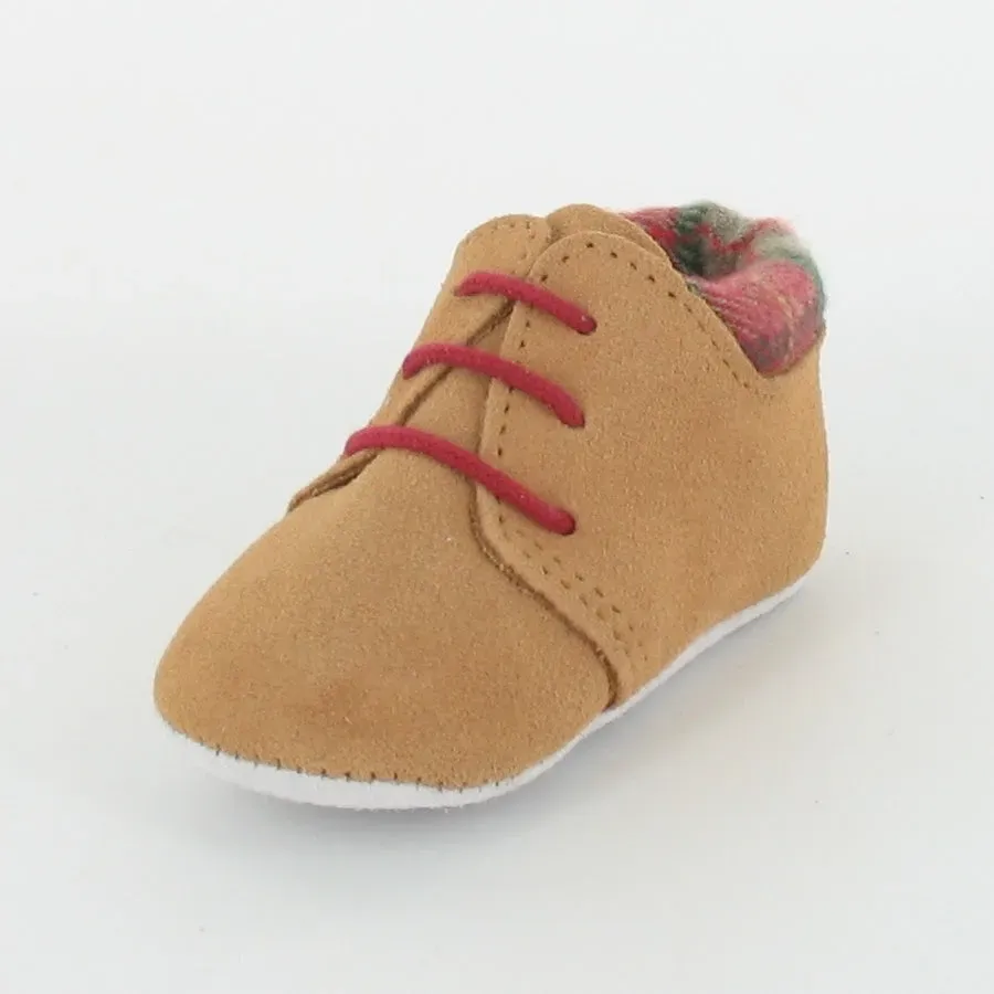 Le Petit Fils du Cordonnier Dioula chausson bébé col tartan