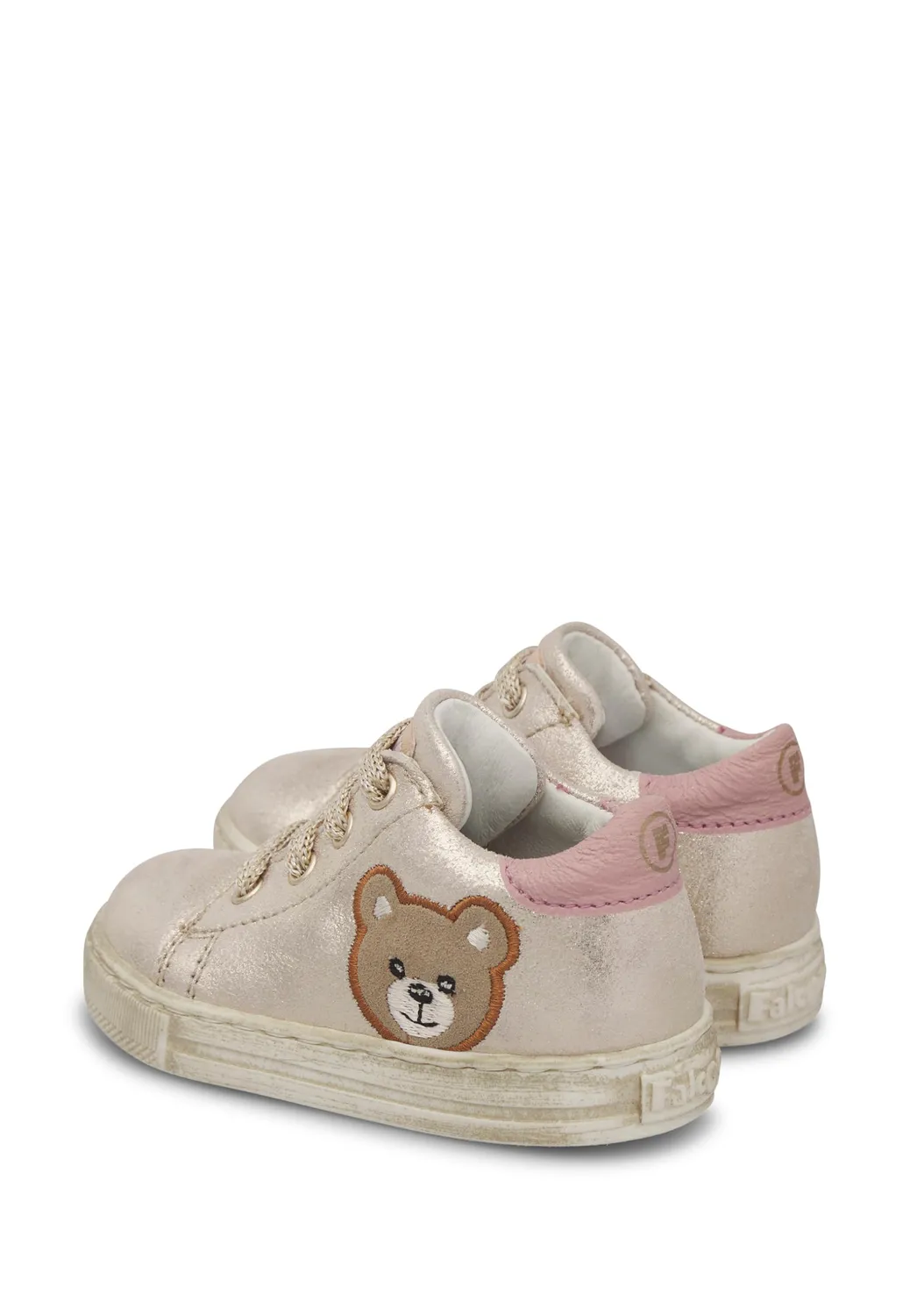 Falcotto Baskets Cuir Enfant Lacets