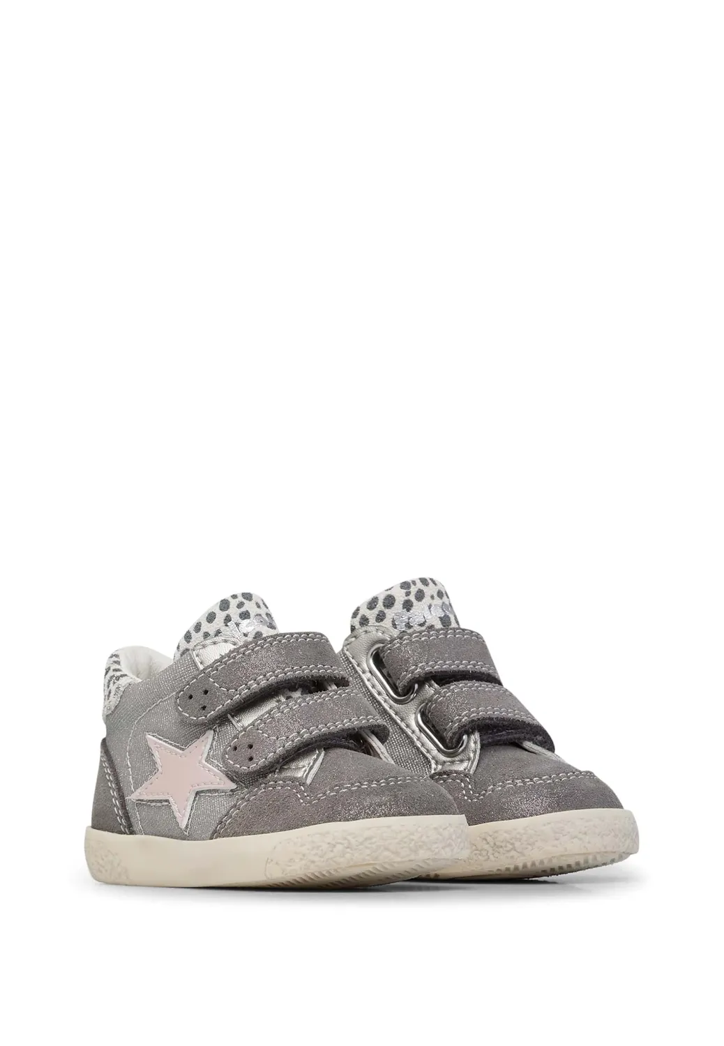 Falcotto baskets cuir suède enfant velcro
