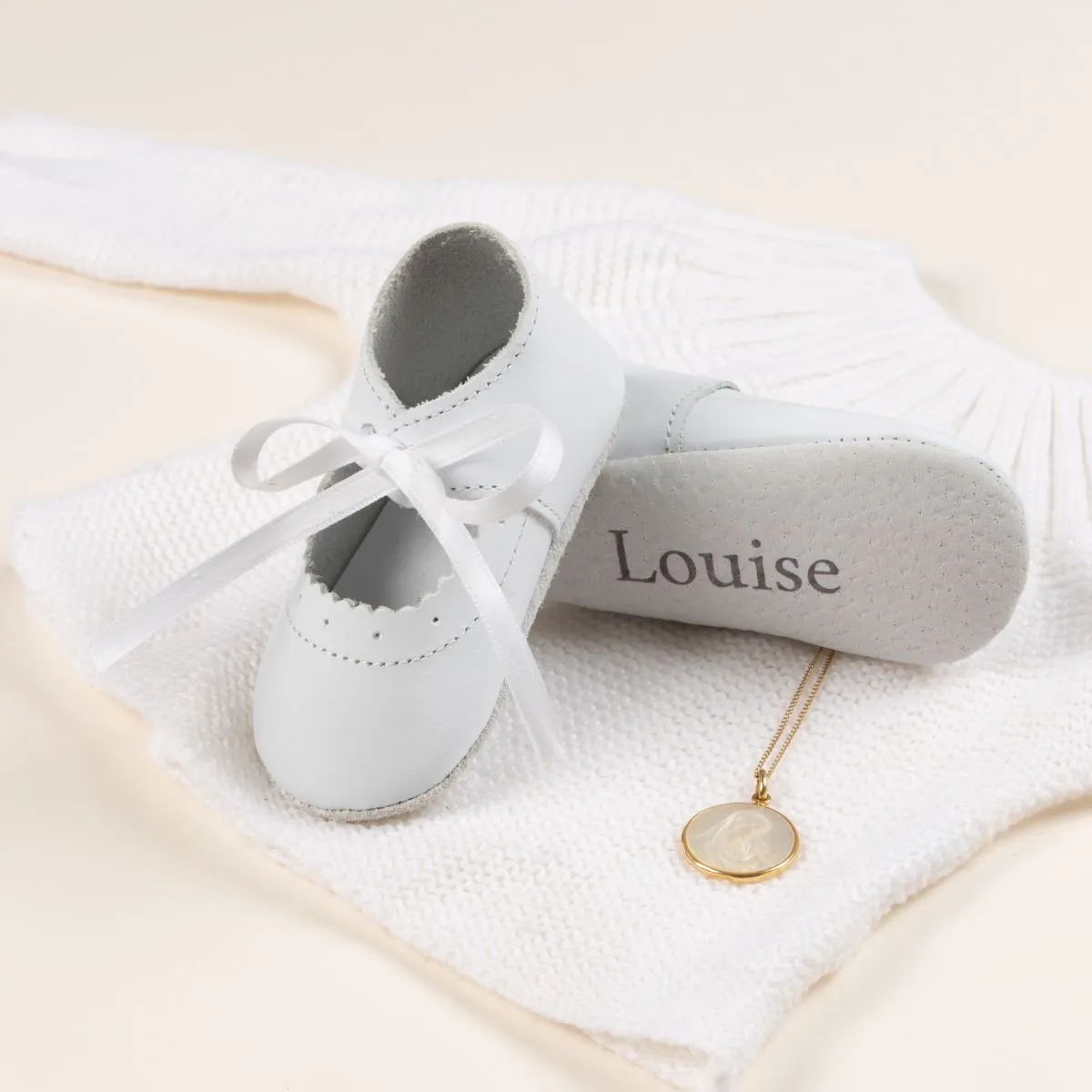 Le Petit Fils du Cordonnier Clémence chausson bébé ballerine cuir