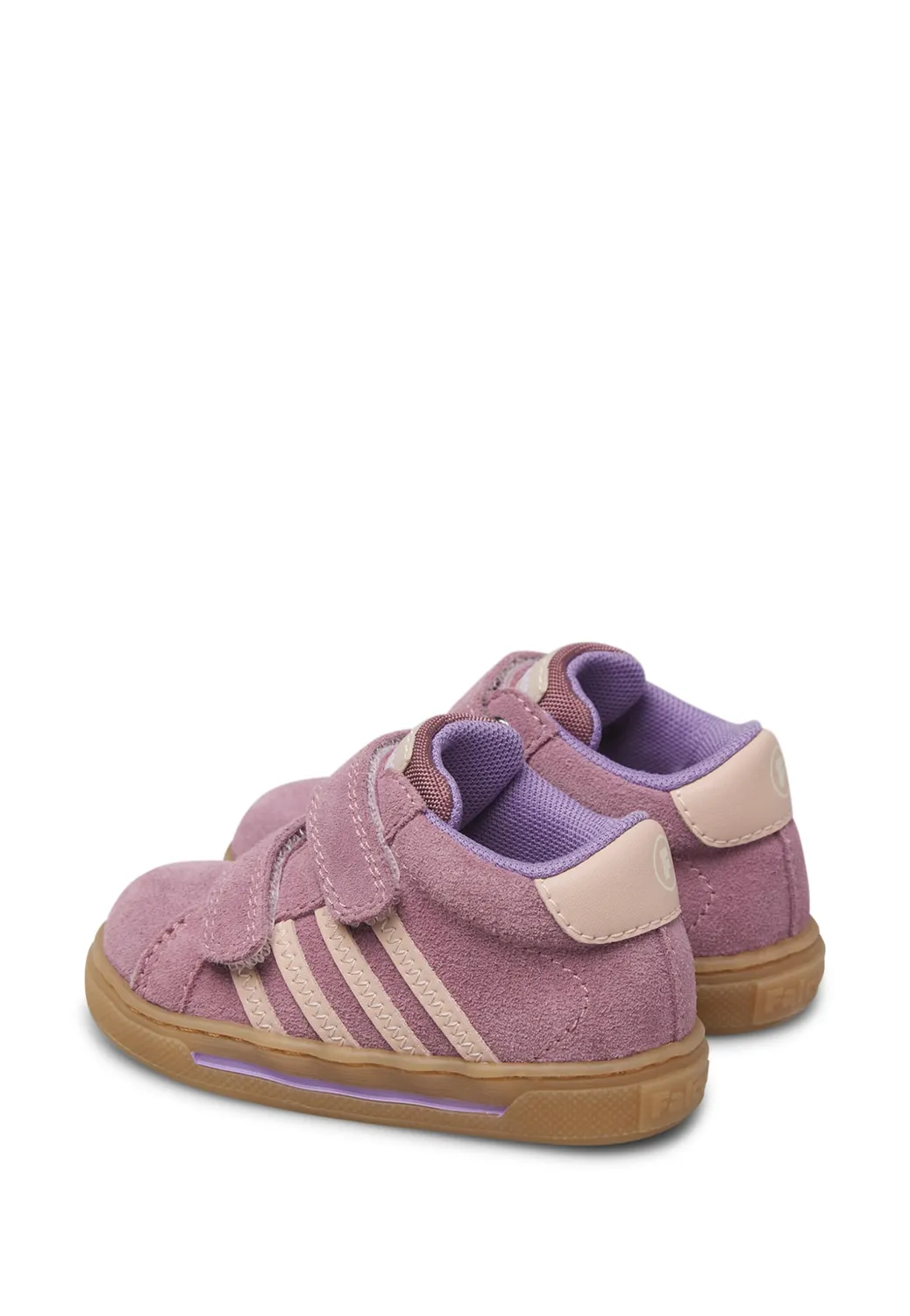 Falcotto Baskets Cuir Suède Enfant Scratch Léger