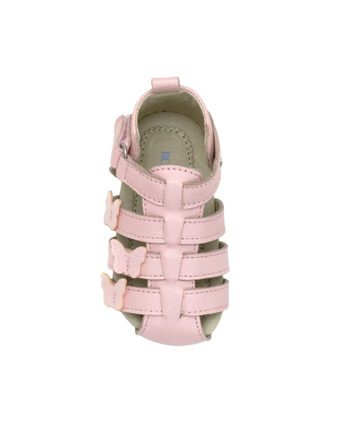 Robeez Mariposa First Kicks sandales premiers pas rose clair cuir