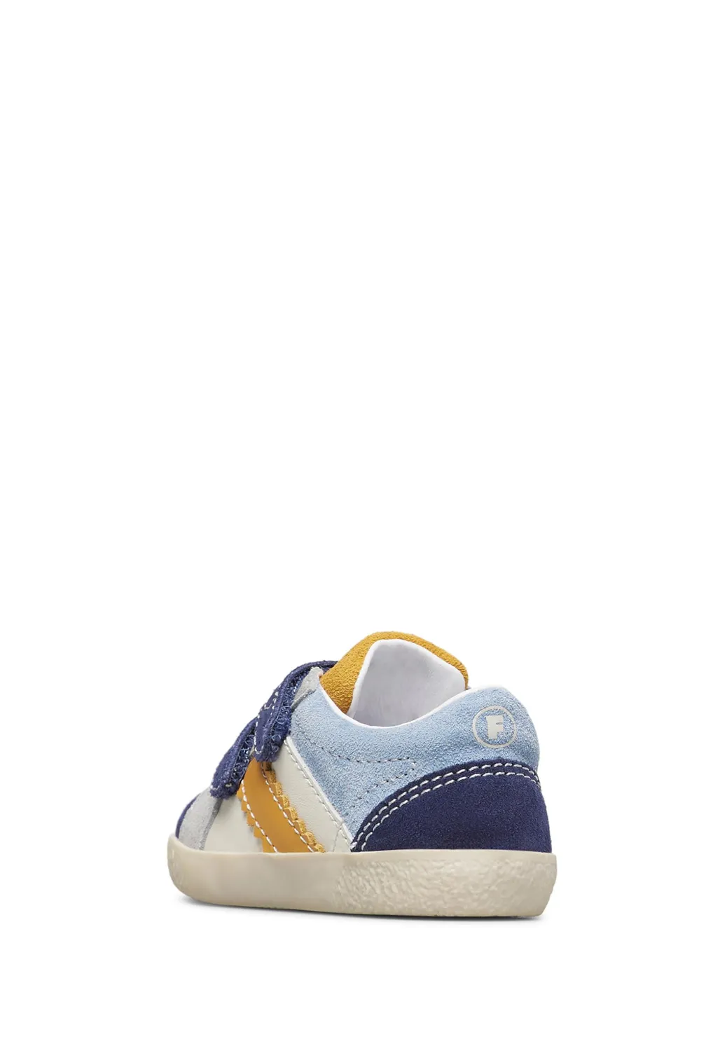 Falcotto baskets cuir suède scratch premiers pas