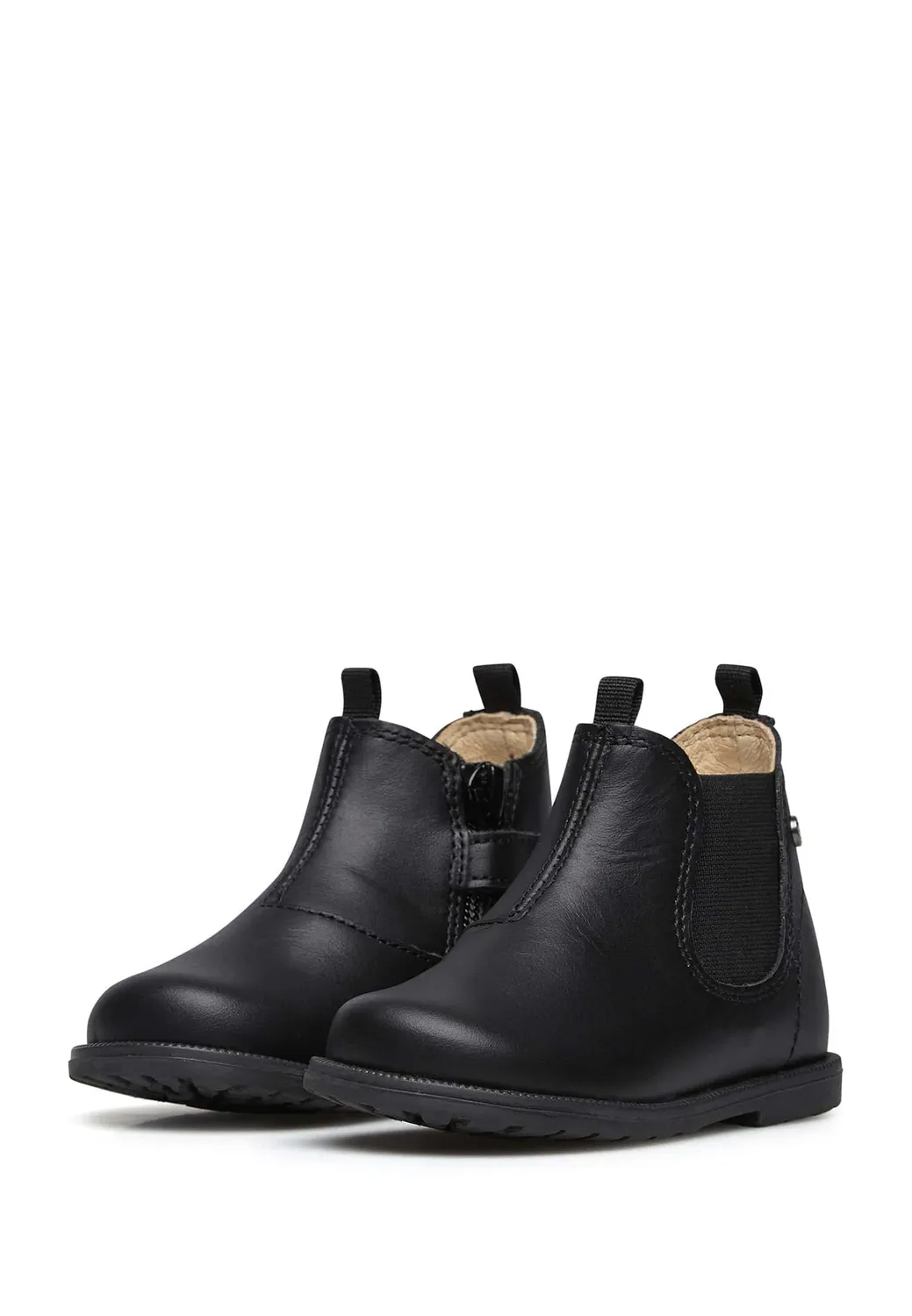 Falcotto bottines cuir verni zip élastique premiers pas