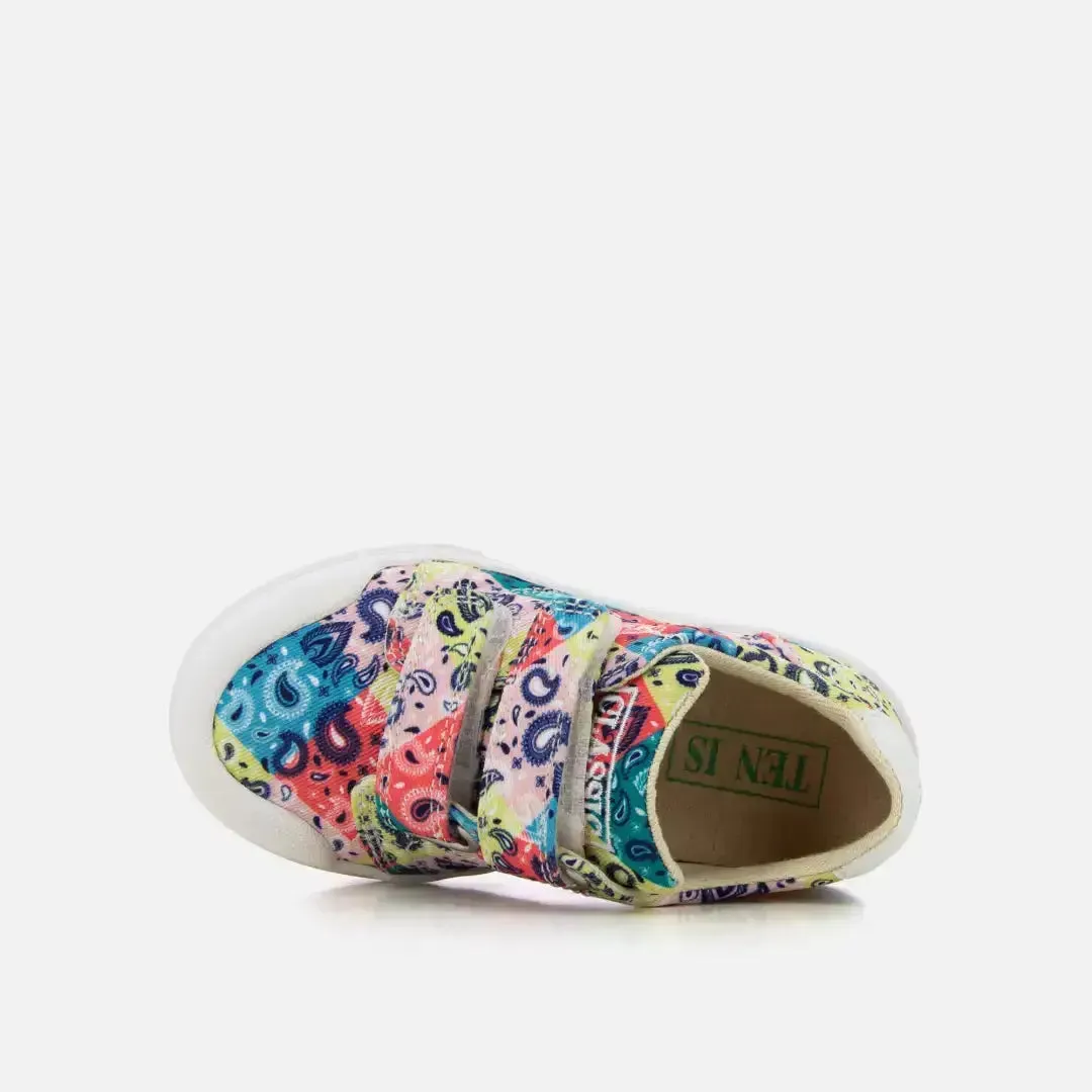 Ten V2 W Print sneaker toile imprimé pastel scratch