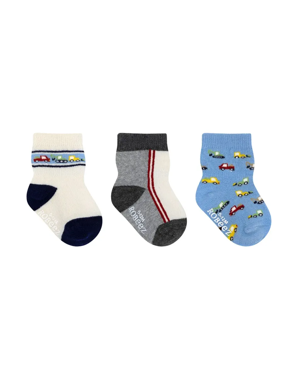 Robeez Loads Of Fun chaussettes bébé lot de 3 bleu