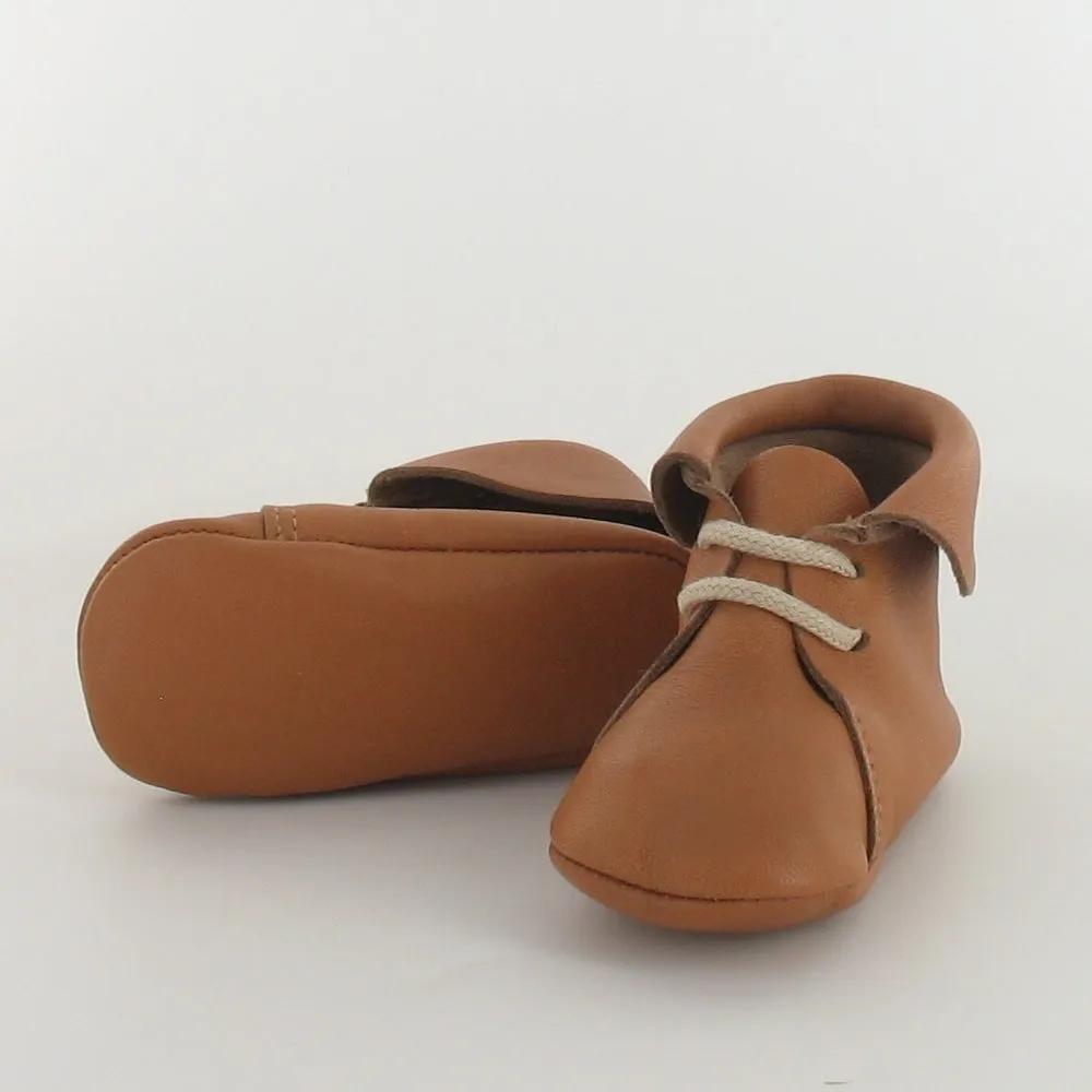 Le Petit Fils du Cordonnier Dandy chausson cuir bio camel souple