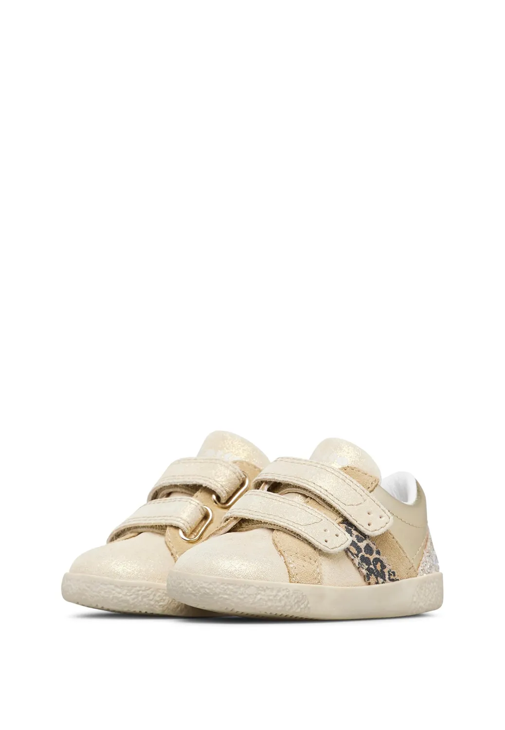 Falcotto baskets cuir daim enfant scratch