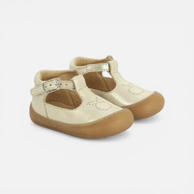 10is Yaka Salomé chaussure premiers pas platine