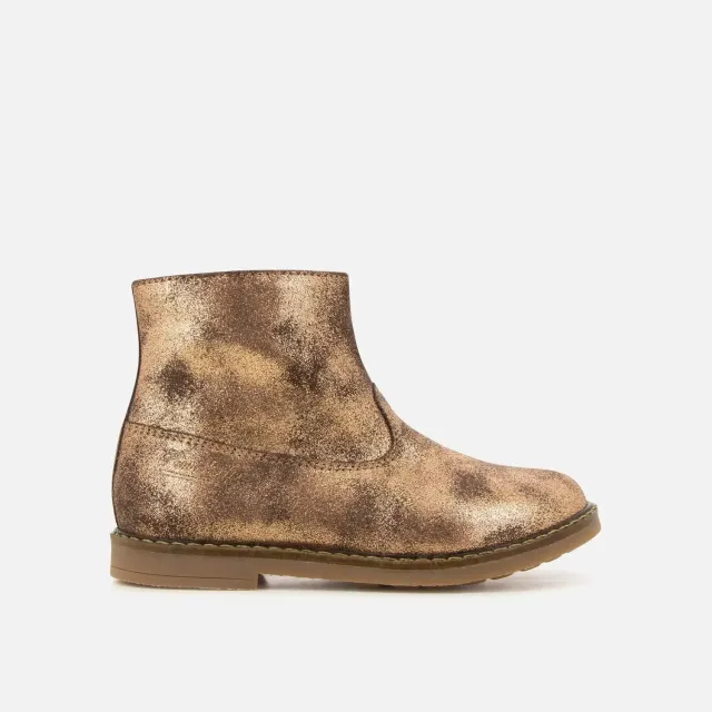 10is Trip Boots bottines fille marron zip