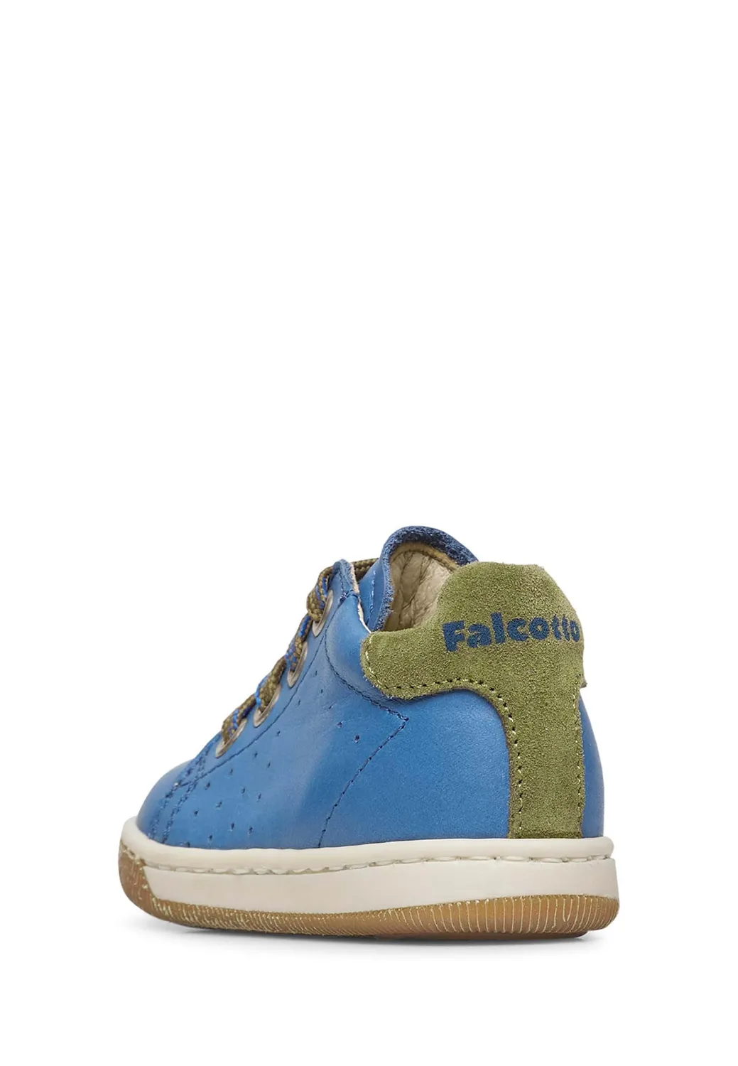Falcotto Sneakers basket nappa bicolore à lacets