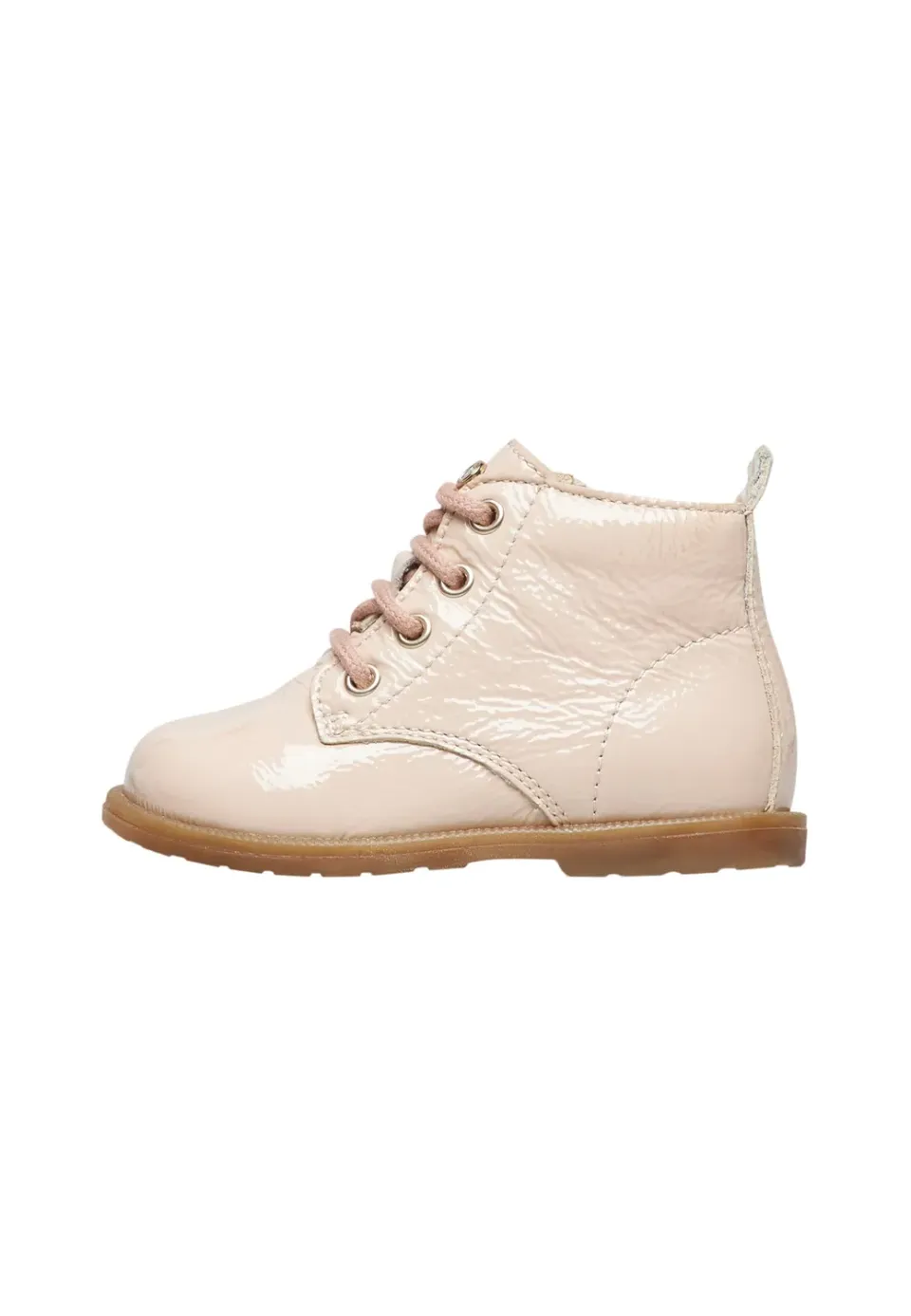 FALCOTTO Bottines vernies à lacets et fermeture éclair