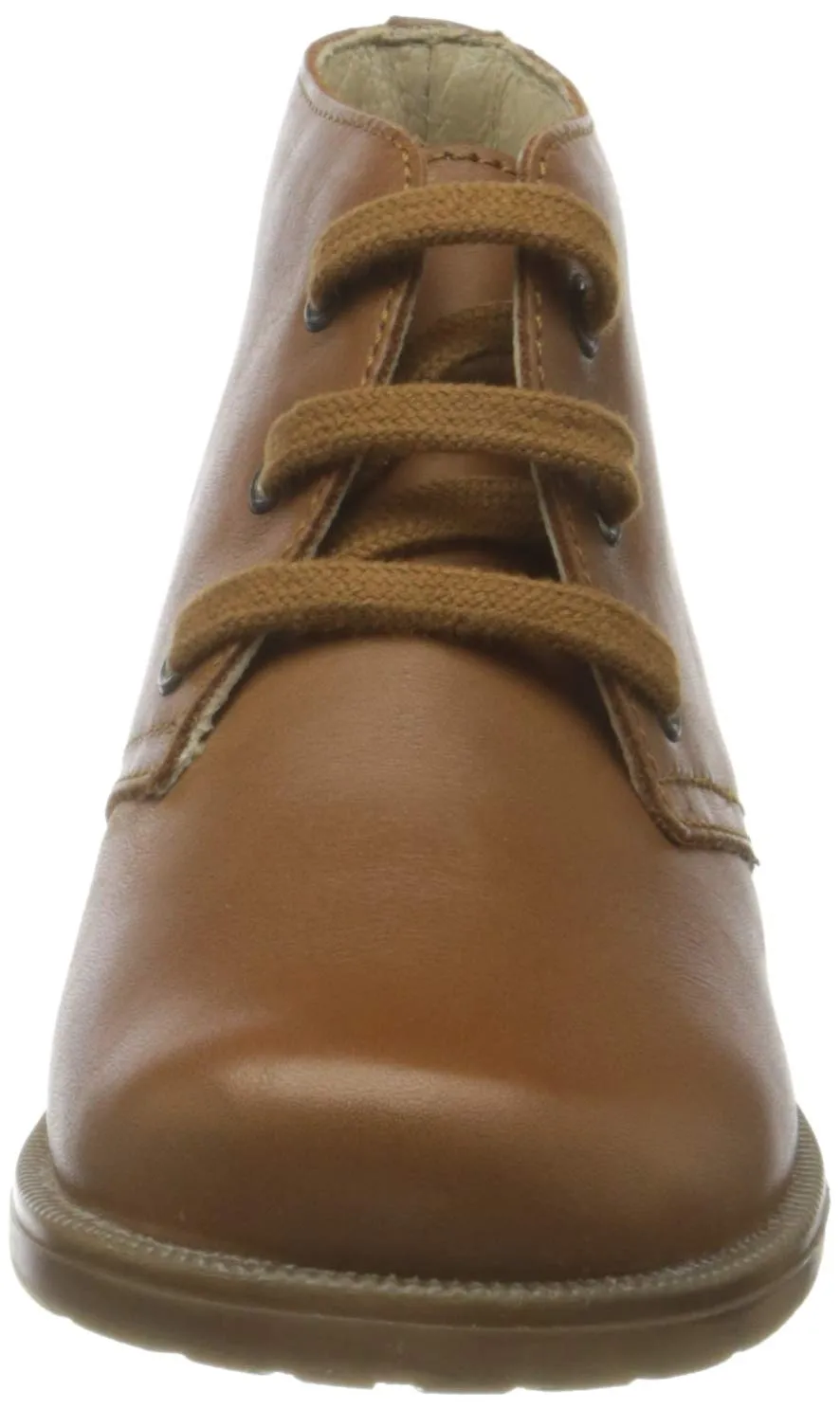 Falcotto Fox baskets montantes bébé cuir cognac premiers pas