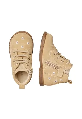 FALCOTTO Bottines en suède avec lacets et fermeture éclair