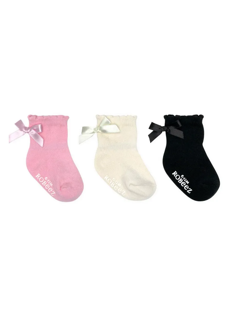Robeez Sofia's Classic chaussettes bébé lot de 3 antidérapantes