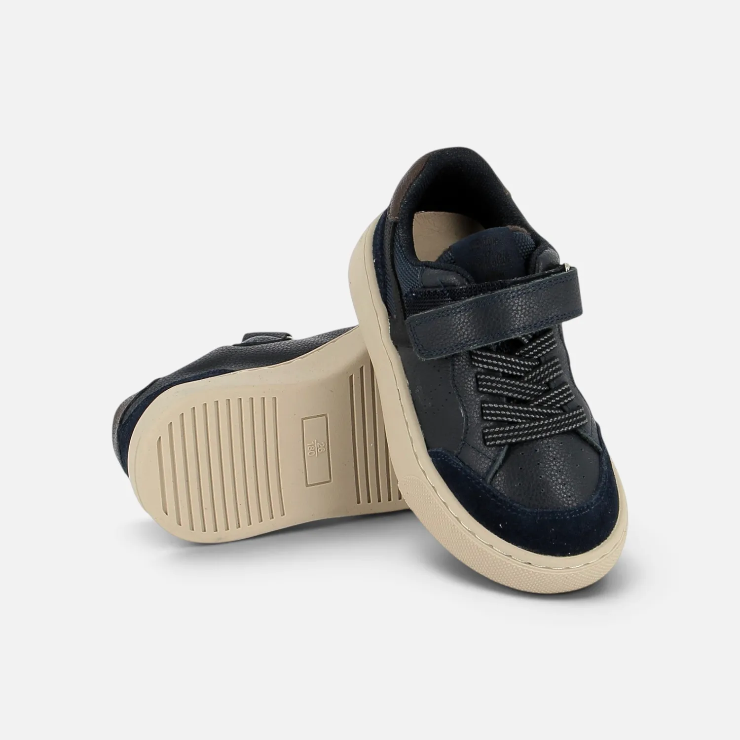 10is T&C 17 LACES baskets marine lacet élastique