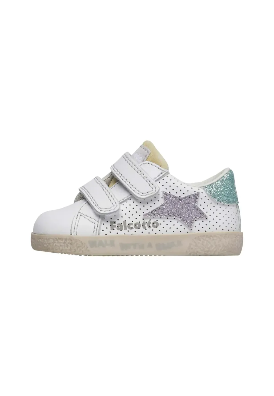 Falcotto Baskets en Cuir et Tissu sneakers scratch