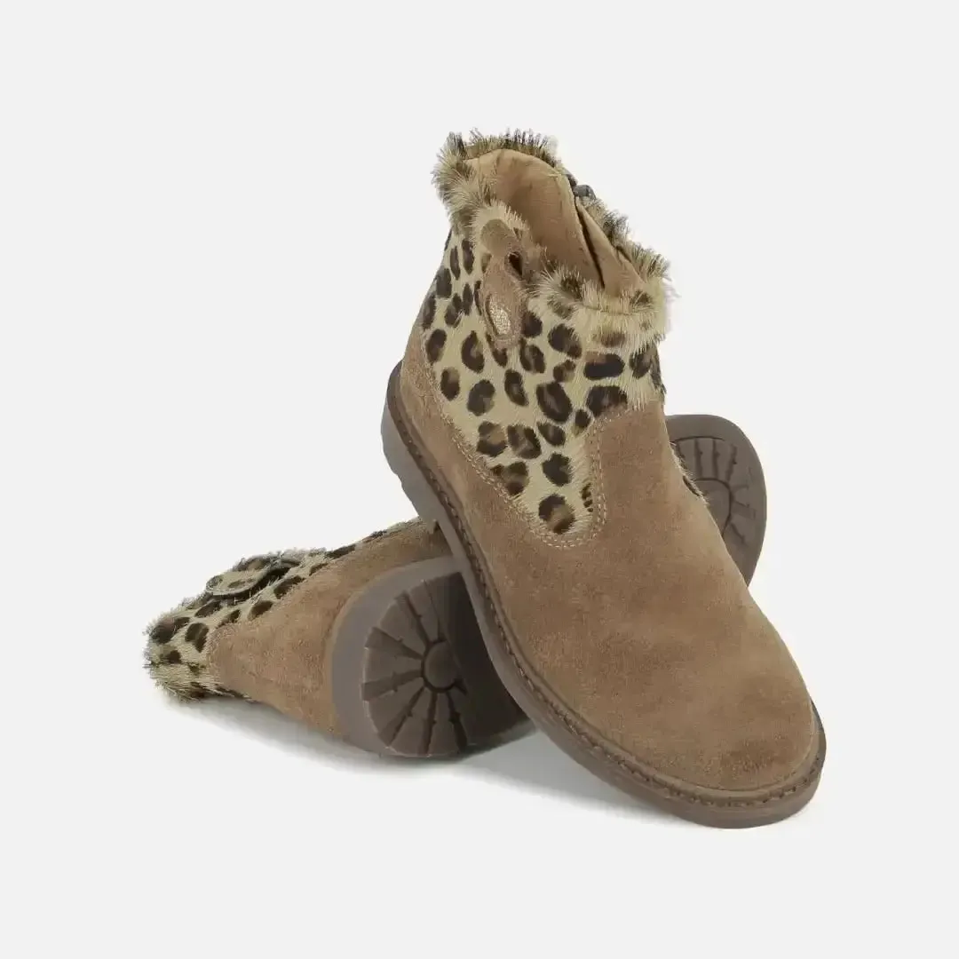 10is Sister Boot Cover bottine fille velours zip