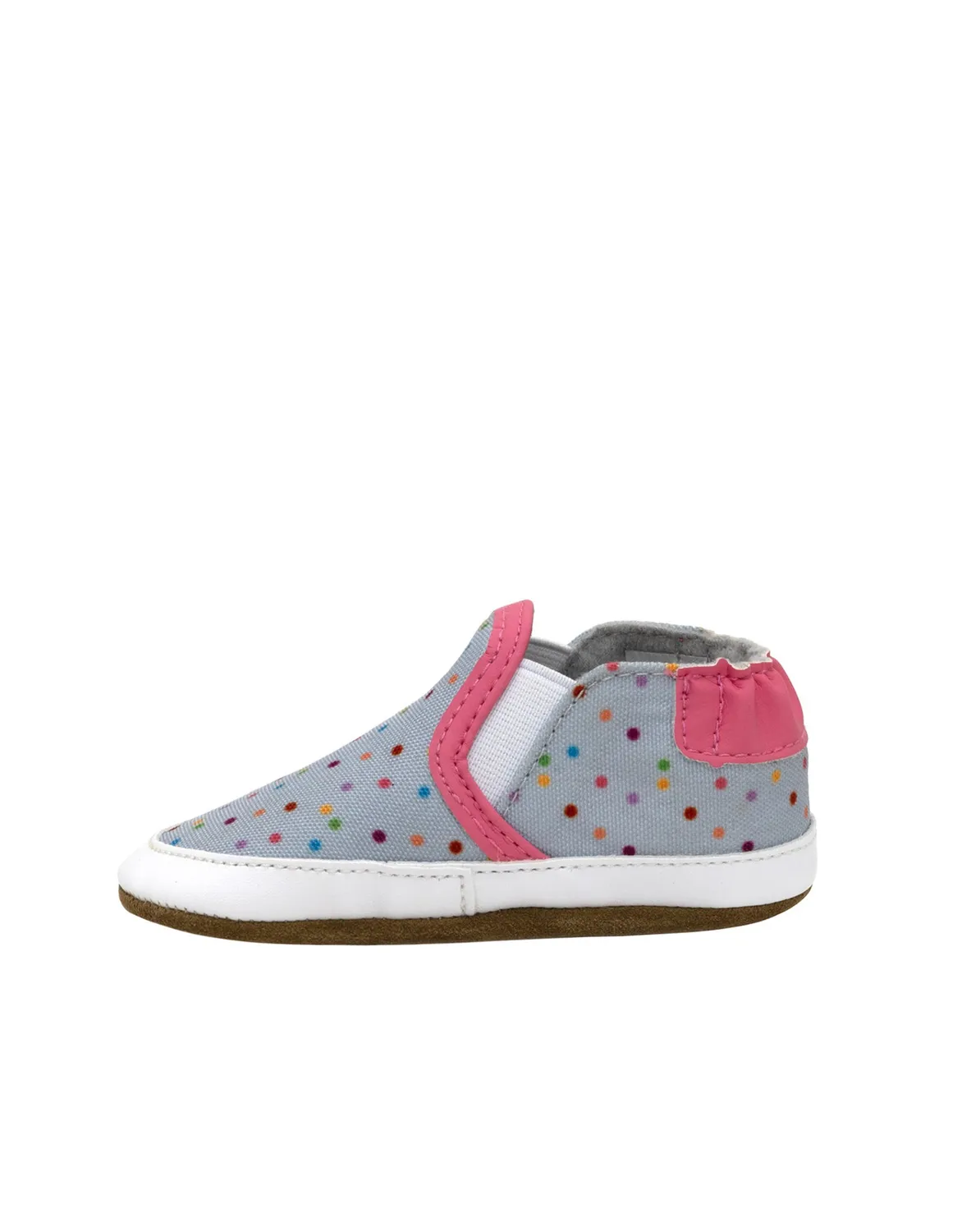 Robeez Soft Soles Polka Dot Polly chaussons pois toile