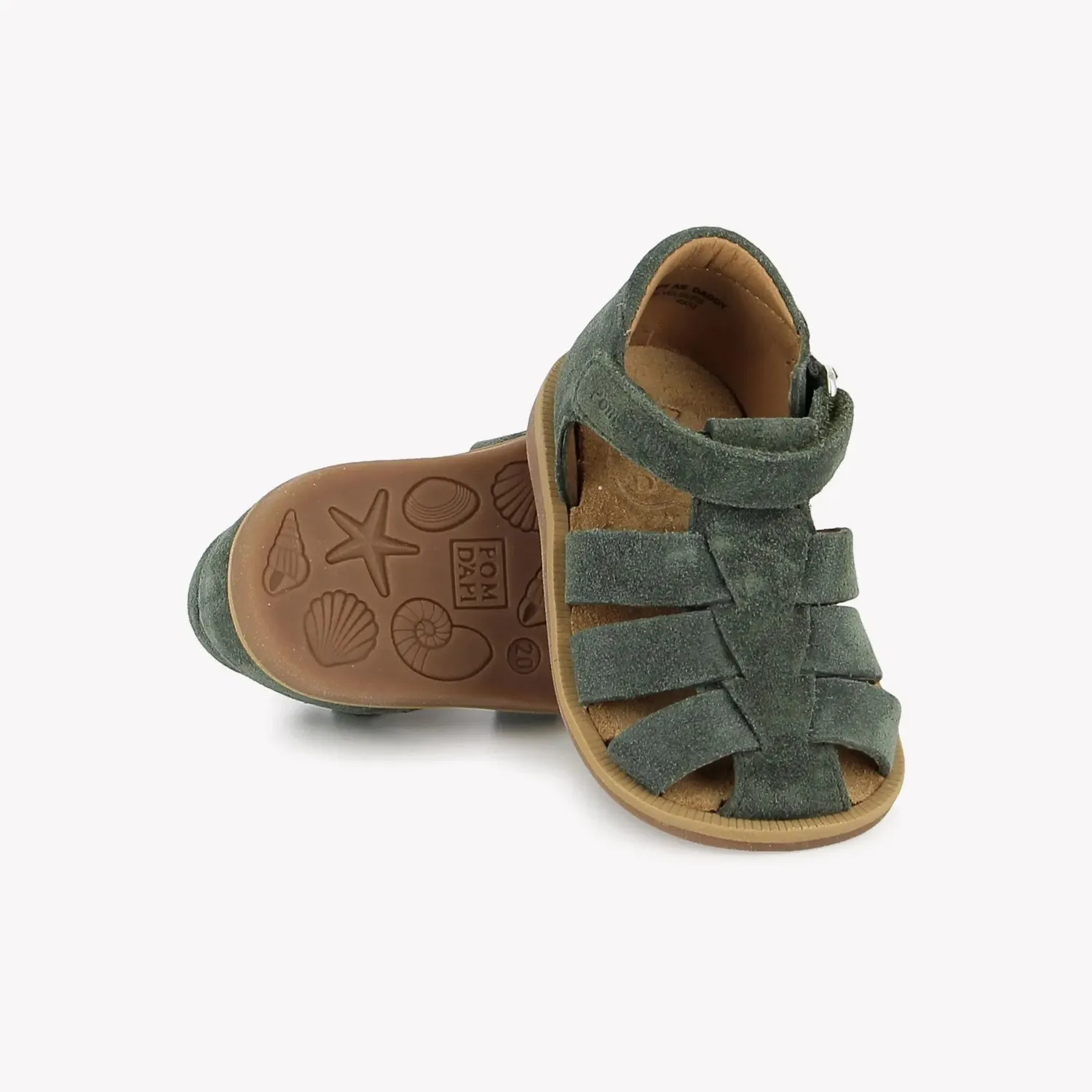 10is Poppy Air Daddy sandales velours kaki premiers pas