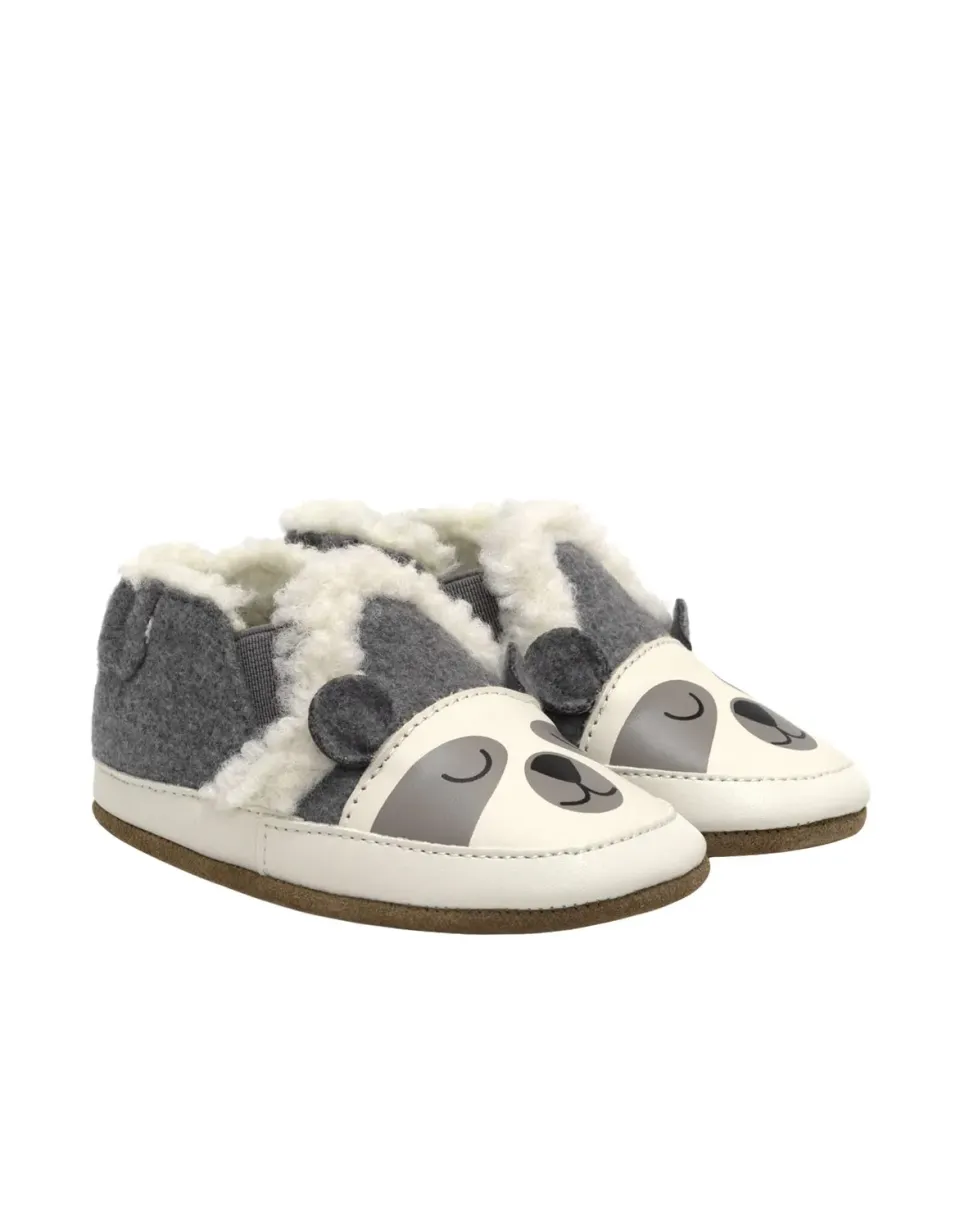 Robeez Soft Soles Sweet Panda chaussons panda gris