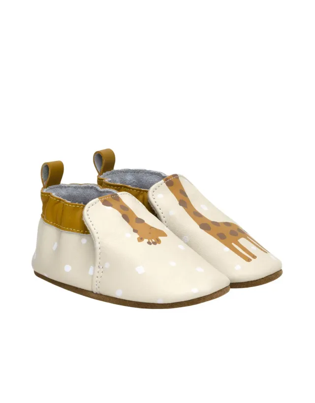 Robeez Soft Soles Spotted A Cutie chaussons girafe beige