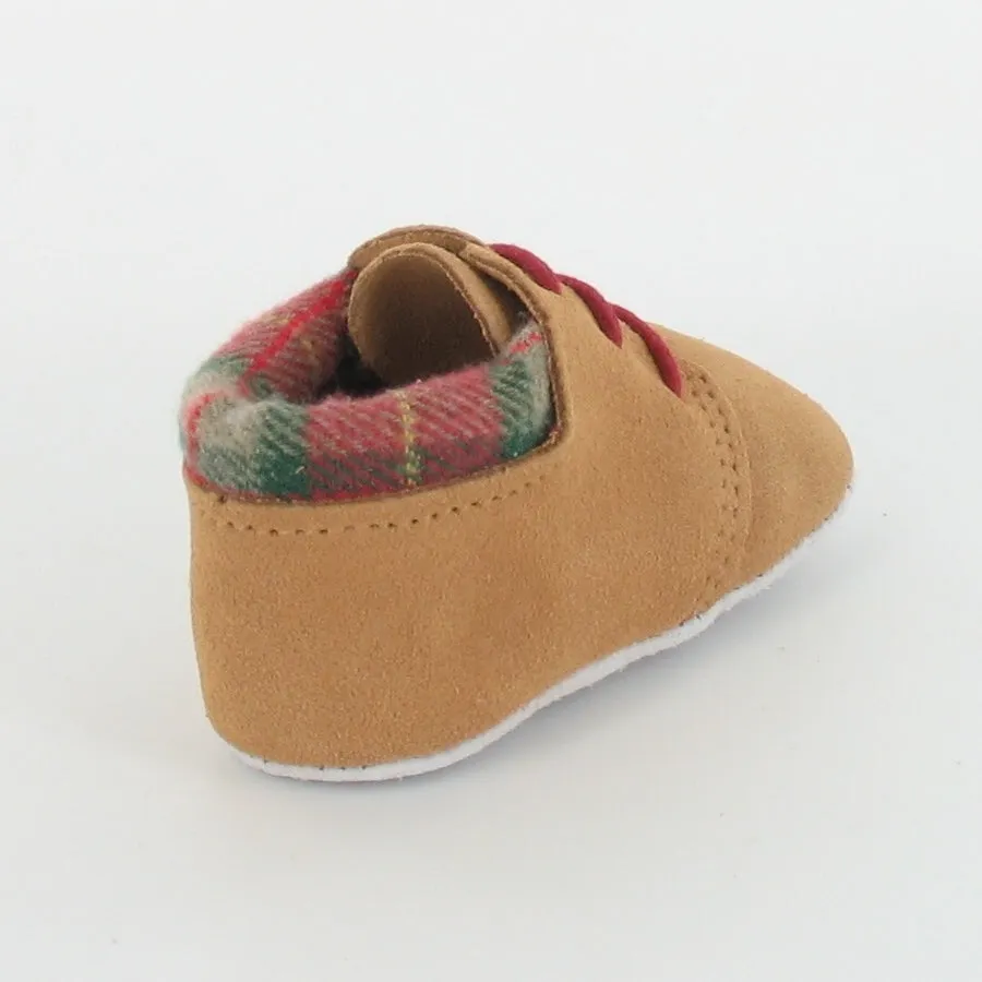 Le Petit Fils du Cordonnier Dioula chausson bébé col tartan