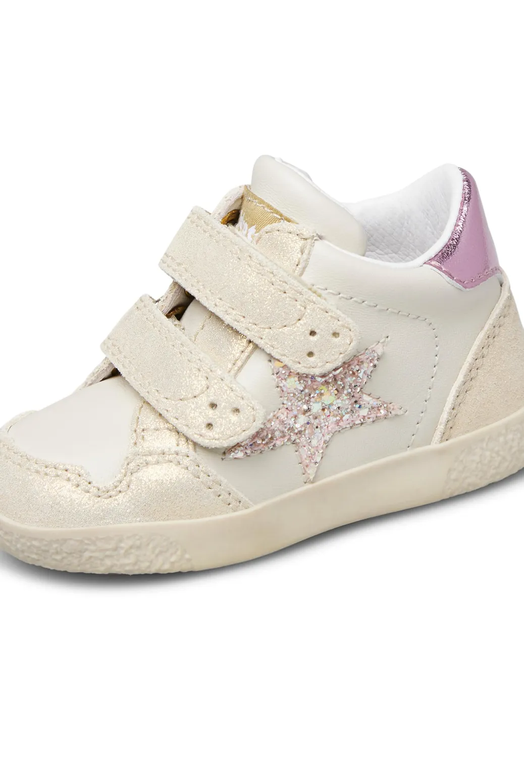 Falcotto Baskets cuir daim étoile double scratch