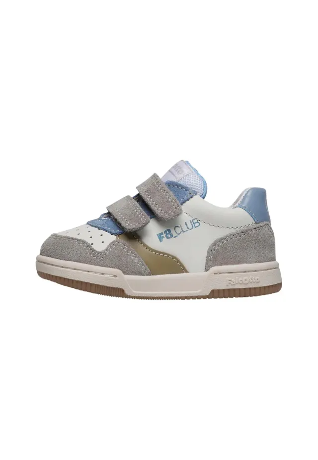Falcotto Bounce VL baskets garçon cuir scratch