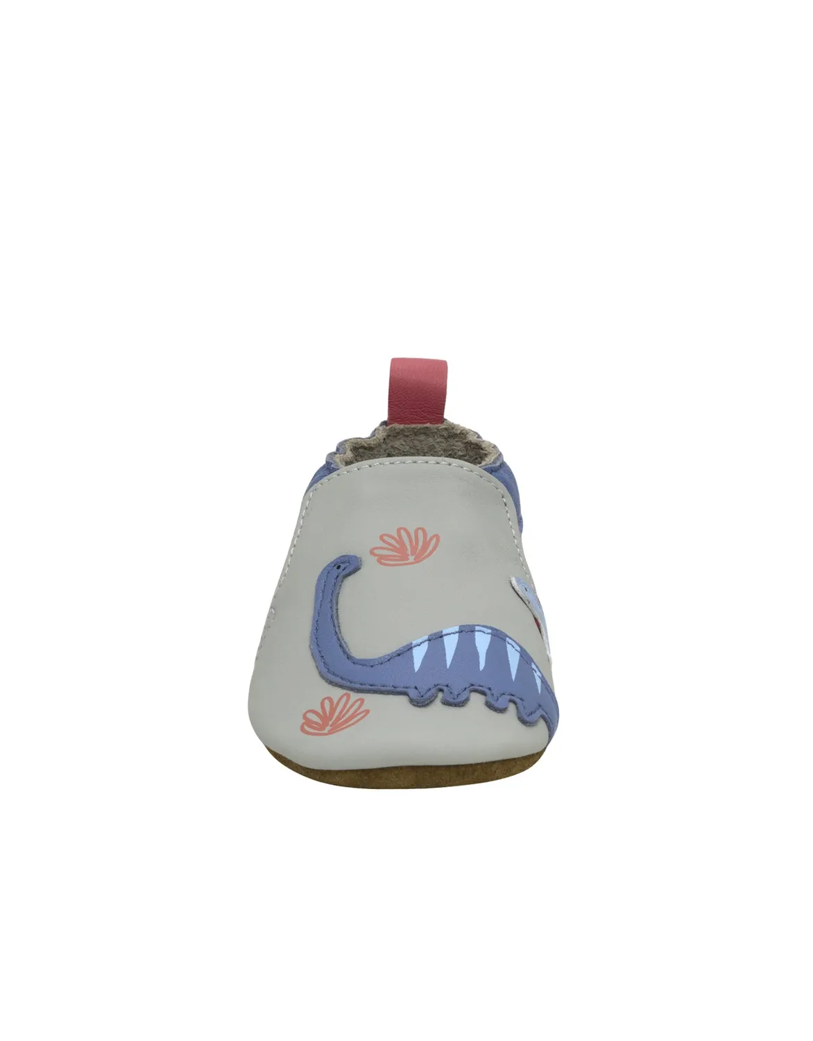 Robeez Soft Soles Dino Pals chaussons bébé gris dinosaure