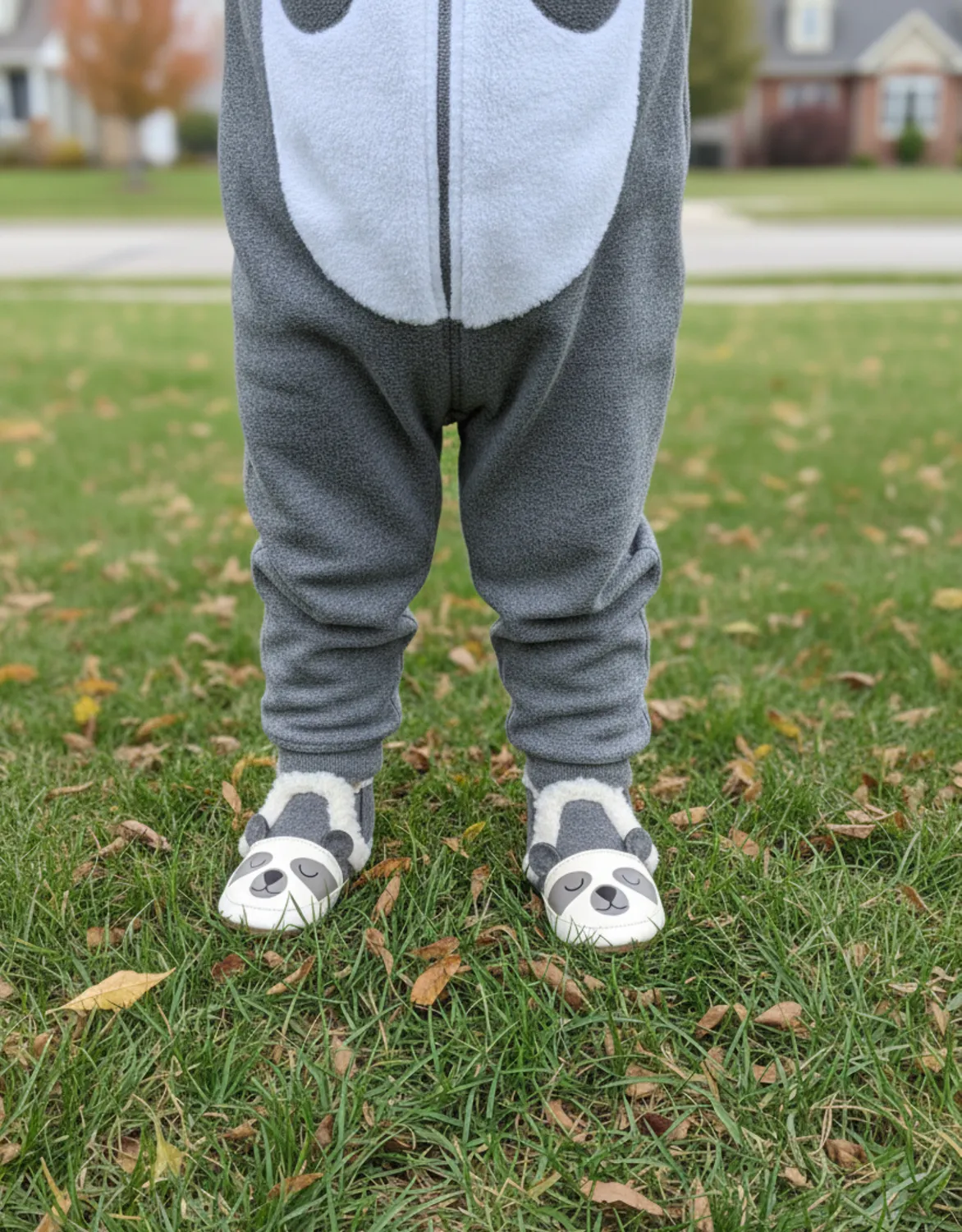 Robeez Soft Soles Sweet Panda chaussons panda gris
