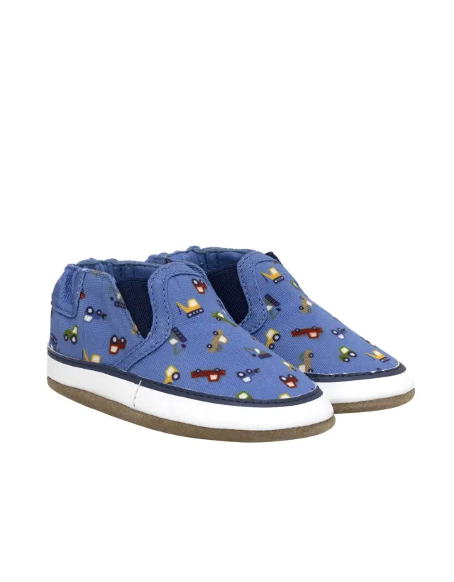 Robeez Soft Soles I Love Trucks chaussons camions bleus