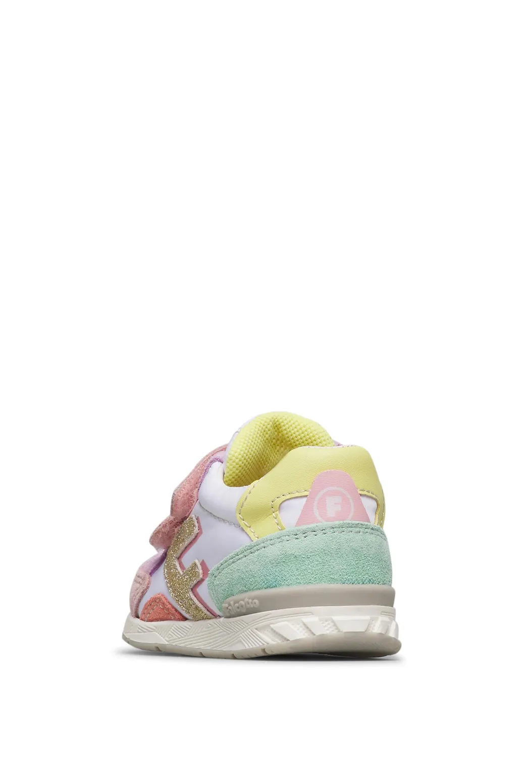 Falcotto baskets enfant cuir tissu scratch sport