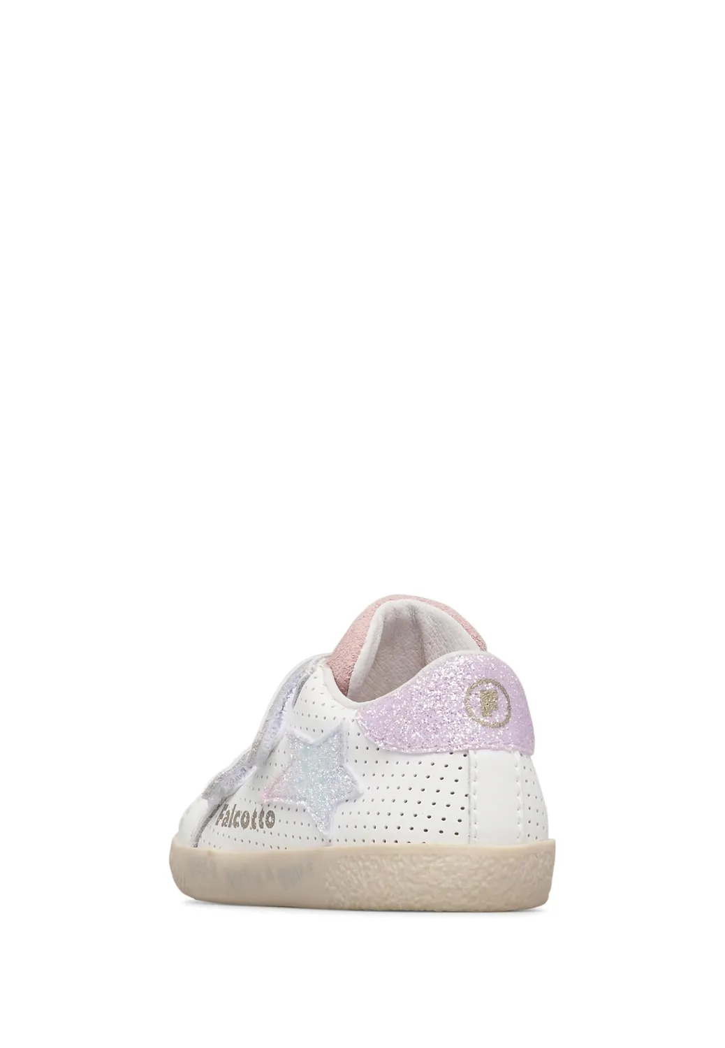 Falcotto Baskets Cuir Tissu Bébé Scratch