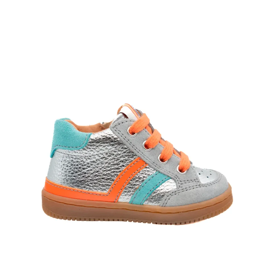 Babybotte Flamme Silver chaussure bébé fille cuir argenté